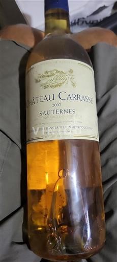 Bordeaux Sauternes Château Carrasse 2002
