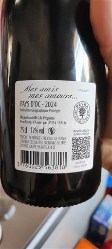 Languedoc ja Roussillon Pays d'Oc Peyra Mes amis, mes amours... 2024