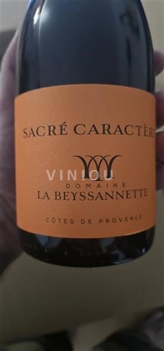Vin Rouge sec Sacré Caractère Domaine La Beyssannette 2021 France Provence Côtes-de-provence AOC