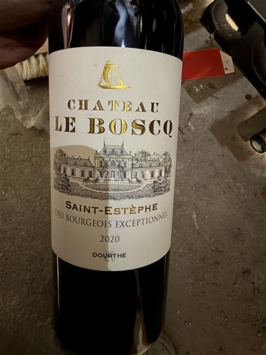 Bordeaux Saint-Estèphe Cru Bourgeois Exceptionnel Château Le Boscq 2020