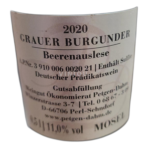 Moselle Not Specified Petgen-Dahm Grain noble 2020