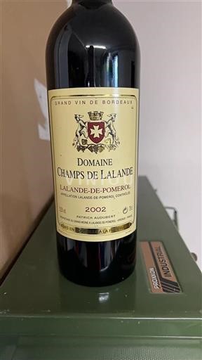 Burdeos Lalande-de-Pomerol Domaine Champs de Lalande 2002
