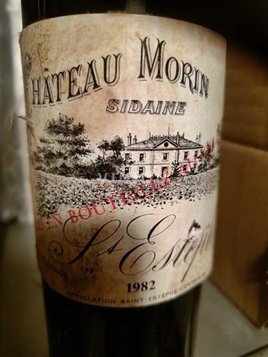 Bordeaux Saint-Estèphe Château Morin Sidainé 1982