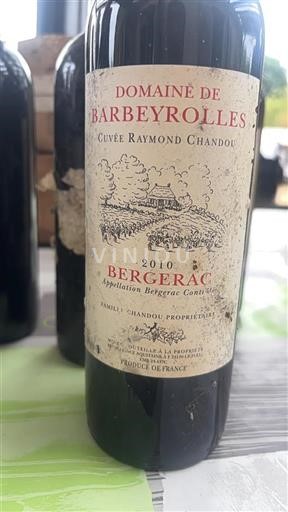 Sydvestfrankrig Bergerac Domaine Barbeyrolles Raymond Chandou 2010