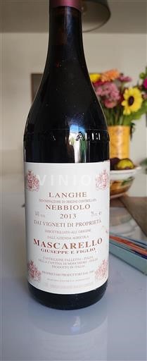 Piamonte Langhe Mascarello Giuseppe e Figlio Nebbiolo 2013