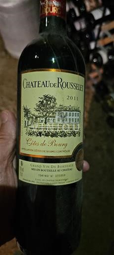 Bordéus Côtes-de-bourg Château Rousselet 2011