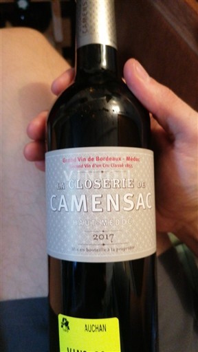 Bordeaux Haut-Médoc La Closerie de Camensac 2017