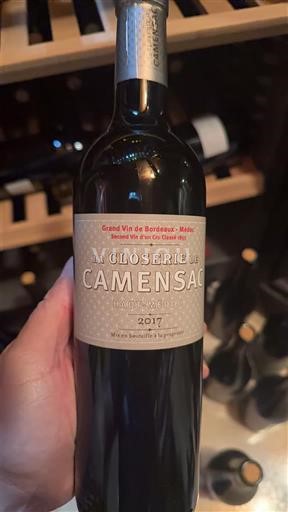 Bordeaux Haut-Médoc La Closerie de Camensac 2017
