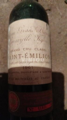 Bordeaux Saint-Émilion Grand Cru Lamarzelle Figeac 1961