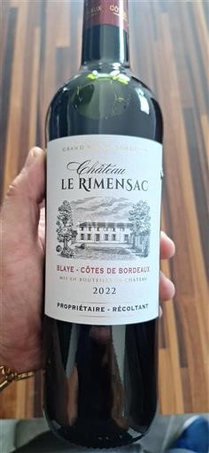 Bordeaux Blaye-côtes-de-bordeaux Château Le Rimensac 2022