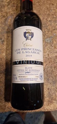 Burdeos Blaye-Côtes de Burdeos Château Les Princesses de Lagarcie 2019