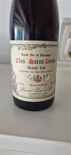 Borgoña Clos-saint-denis Grand Cru Picard Père et Fils Sin añada