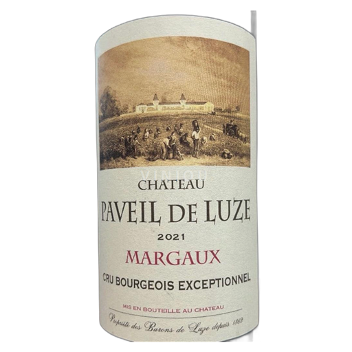 Bordeaux Margaux Cru Bourgeois Exceptionnel Château Paveil de Luze 2021