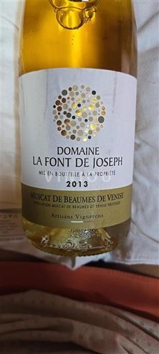 Valle del Rodano Moscato di Beaumes-de-Venise Domaine La Font de Joseph 2013