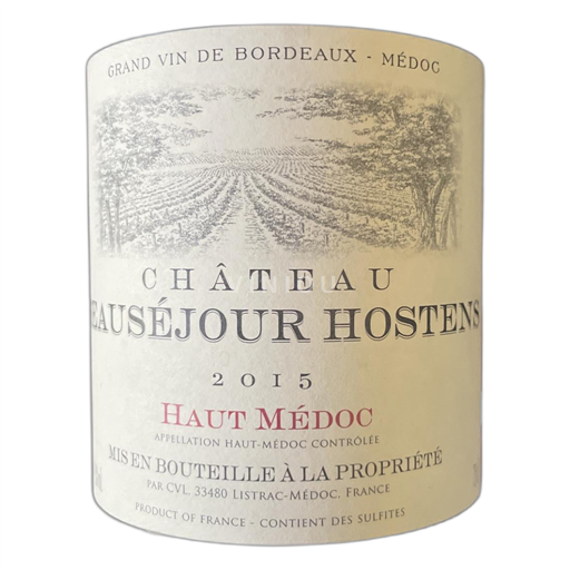 Bordeaux Haut-Médoc Château Beauséjour Hosten 2015