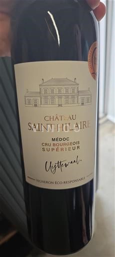 Bordeaux Médoc Cru Bourgeois Château Saint-Hilaire 2018