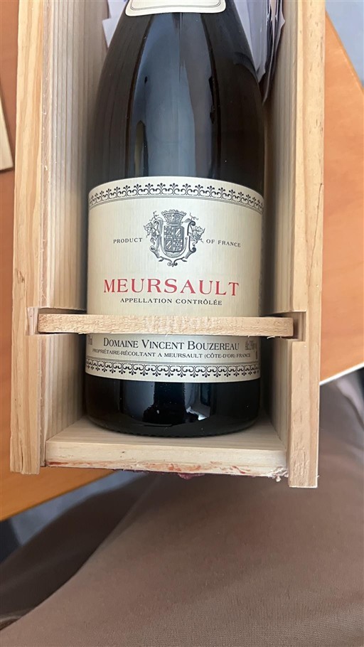 Bourgogne Meursault Domaine Vincent Bouzereau 2019