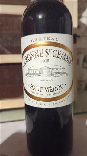 Bordeaux Haut-Médoc Château Caronne Sainte-Gemme 2018