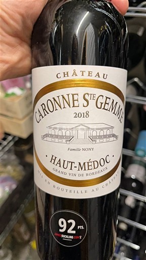 Bordeaux Haut-Médoc Château Caronne Sainte-Gemme 2018