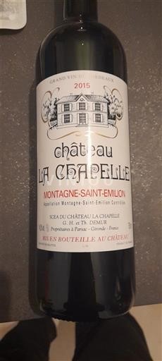 Burdeos Montagne-Saint-Émilion Château La Chapelle 2015