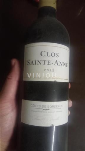 Burdeos Côtes-de-Bordeaux Clos Sainte-Anne 2012