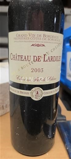 Bordeaux Premières Côtes de Bordeaux Château L'Ardilet 2003