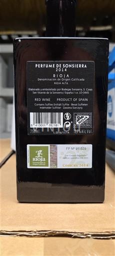 La Rioja Rioja Bodegas Sonsierra Perfume de Sonsierra 2014