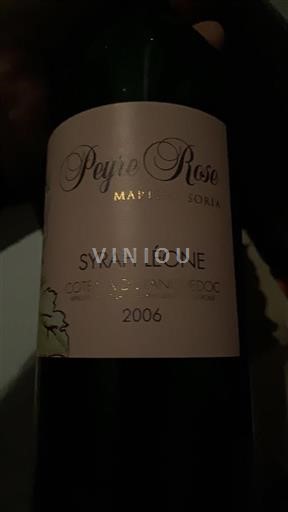 Languedoc Languedoc-ylängöt Peyre Rose Syrah Léone 2006