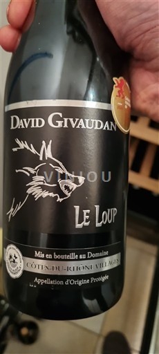 Rhônen laakso Côtes-du-rhône-villages David Givaudan Le Loup 2023