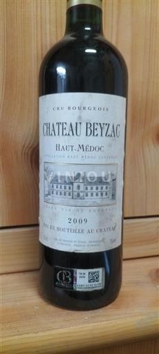 Bordeaux Haut-Médoc Cru Bourgeois Château Beyzac 2009