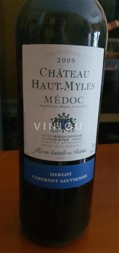 Bordeaux Médoc Cru Bourgeois Château Haut-Myles 2009
