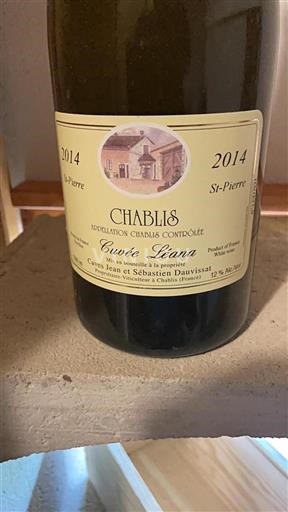 Bourgogne Chablis Caves Jean et Sébastien Dauvissat Léana 2014