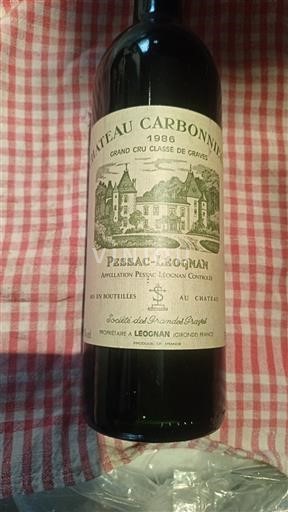 Bordeaux Pessac-Léognan Grand Cru Château Carbonnieux 1986