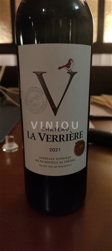 Bordeaux Bordeaux Supérieur Château La Verrière 2021