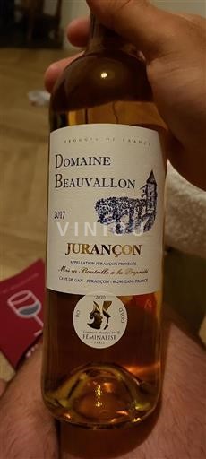Sud-Ovest Jurançon Domaine Beauvallon 2017