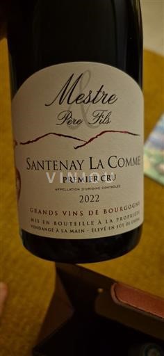 Burgundy Santenay Premier Cru Mestre Père & Fils Santenay La Comme 2022