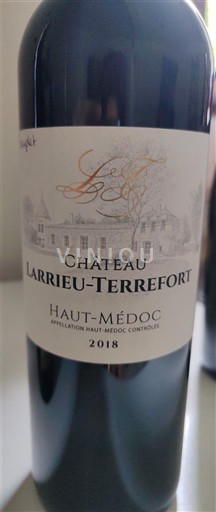 Bordoja Haut-Médoc Château Larrieu-Terrefort 2018