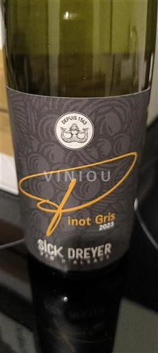 Alsace Pinot gris Sick-Dreyer Pinot Gris 2023