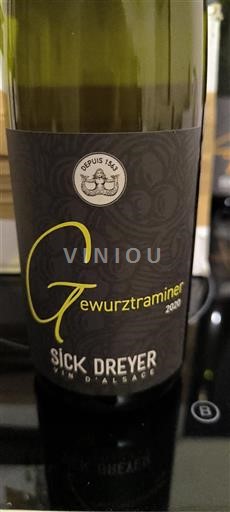 Alsacia Gewurztraminer Grand Cru Sick Dreyer Gewurztraminer 2020