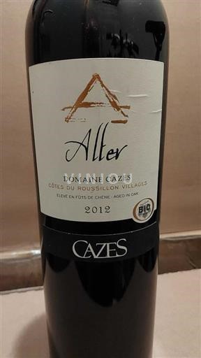 Roussillon Côtes-du-Roussillon Domaine Cazes 2012