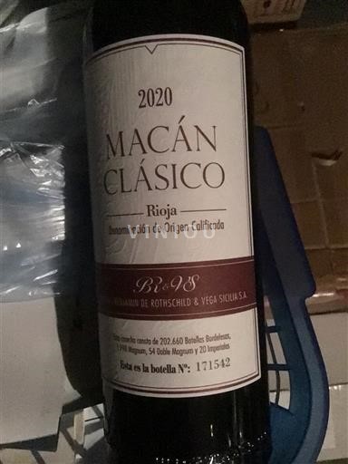 La Rioja Rioja Bodegas Benjamin de Rothschild & Vega Sicilia Macán Clásico 2020