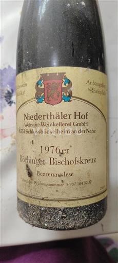 Vin Blanc sec Böchinger Bischofskreuz Niederthäler Hof 1976 Allemagne Nahe