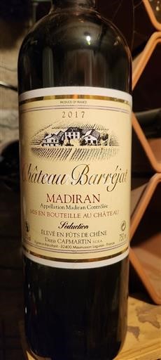 Sudoeste Madiran Château Barréjat Séduction 2017