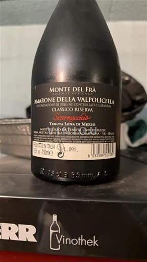 Véneto Amarone della Valpolicella Monte del Frà Scarnocchio 2016