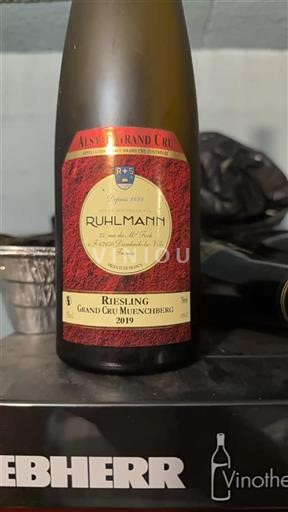 Vin Blanc sec Grand Cru Muenchberg Ruhlmann 2019 France Alsace Riesling AOC Grand Cru
