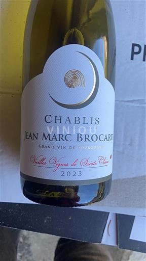 Burgundy Chablis Jean-Marc Brocard Vieilles Vignes de Sainte Claire 2023