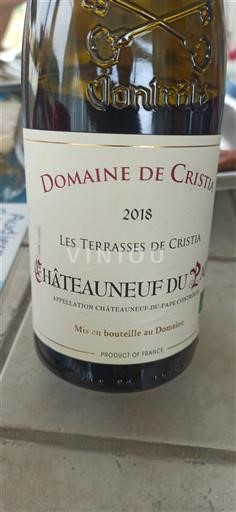 Rhônevallei Châteauneuf-du-Pape Domaine Cristia Les Terrasses de Cristia 2018