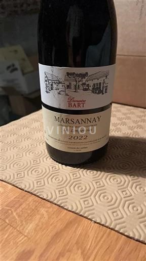 Burgundy Marsannay Domaine Bart Les Longeroies 2022