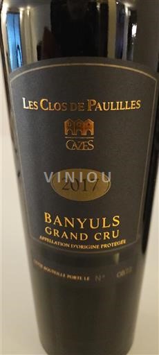 Rosellón Banyuls Grand Cru Les Clos de Paulilles 2017