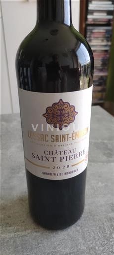 Bordeaux Lussac-saint-émilion Château Saint Pierre 2020